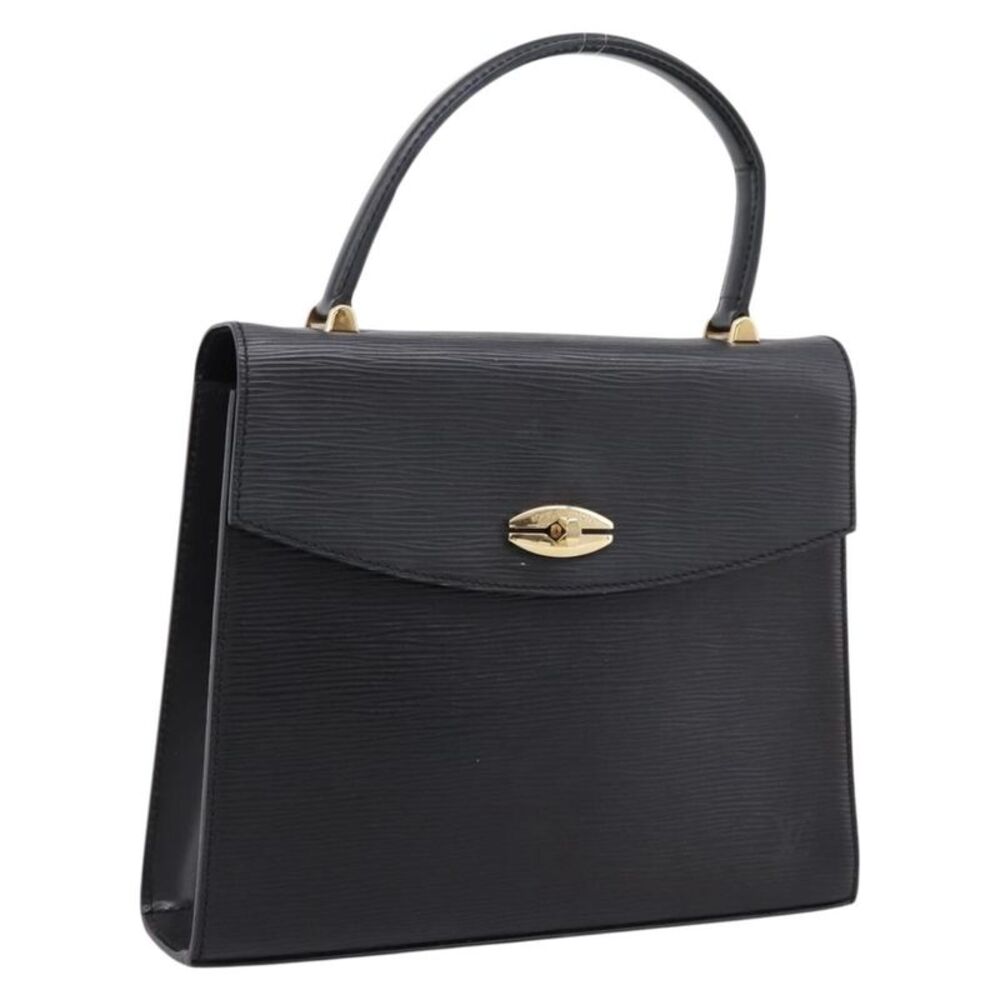 Louis Vuitton Malesherbes Epi Leather Black Leather Handbag
